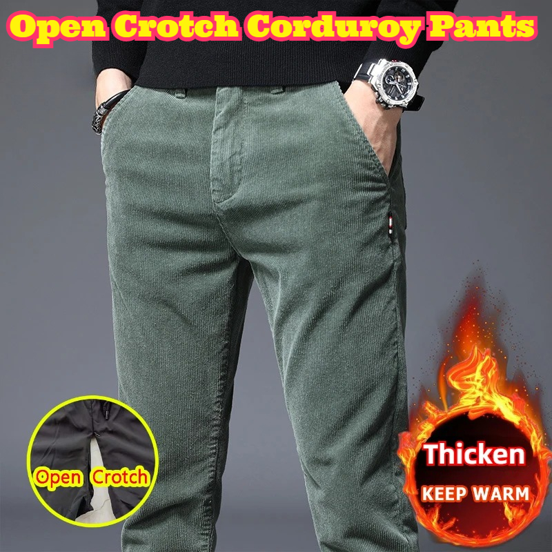 Open Crotch Men Fall Winter Fl - огляд і ціна Corduroy Pant Warm