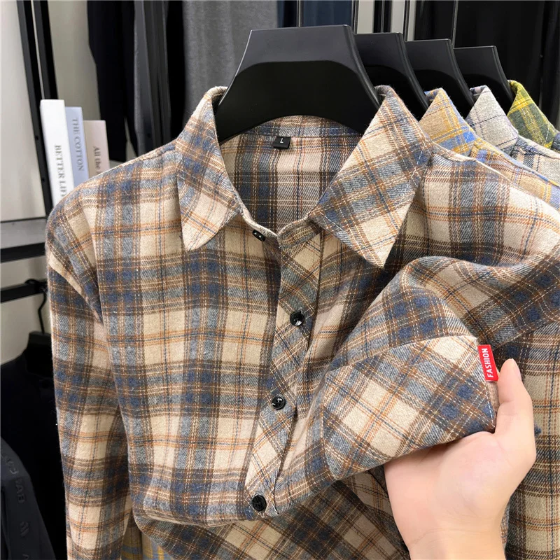 Mens Long Retro Plaid Flannel  - огляд і ціна Flannel Shirt Lined
