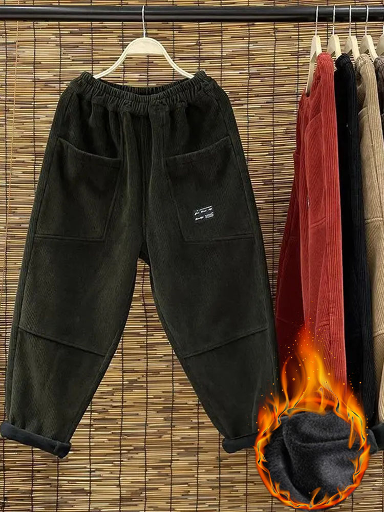 Casual Plus Velvet Womens Hare - огляд і ціна Corduroy Pant Warm