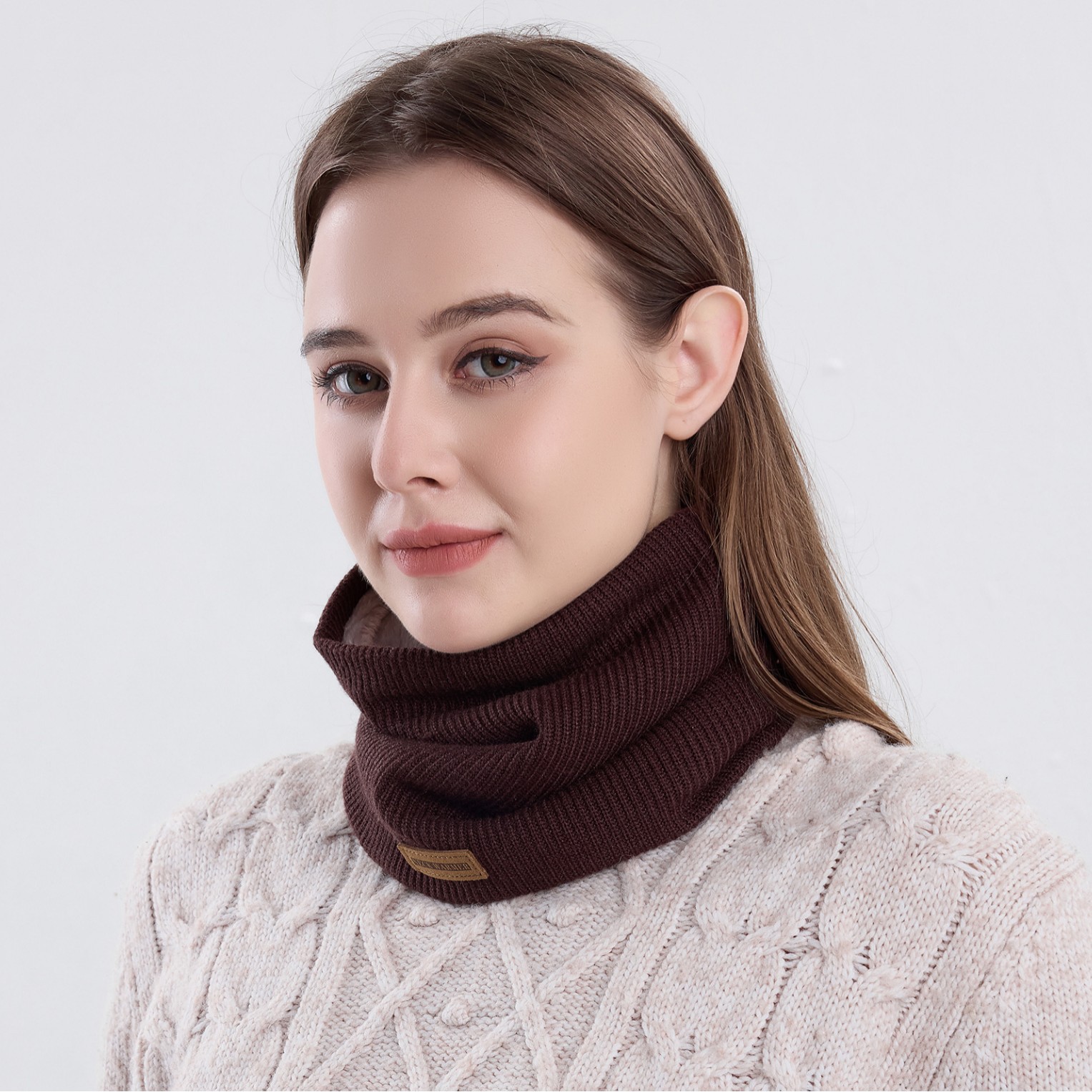 Solid Color Fleece Lined Neck  - огляд і ціна Neck Gaiter Fleece