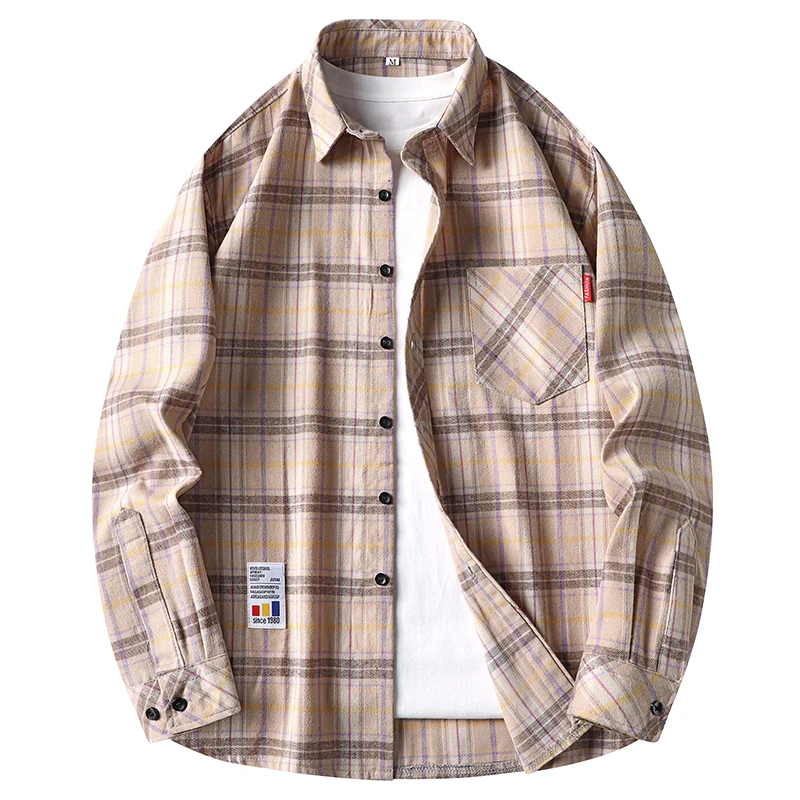 Mens Casual Plaid Grid Flannel - огляд і ціна Flannel Shirt Lined