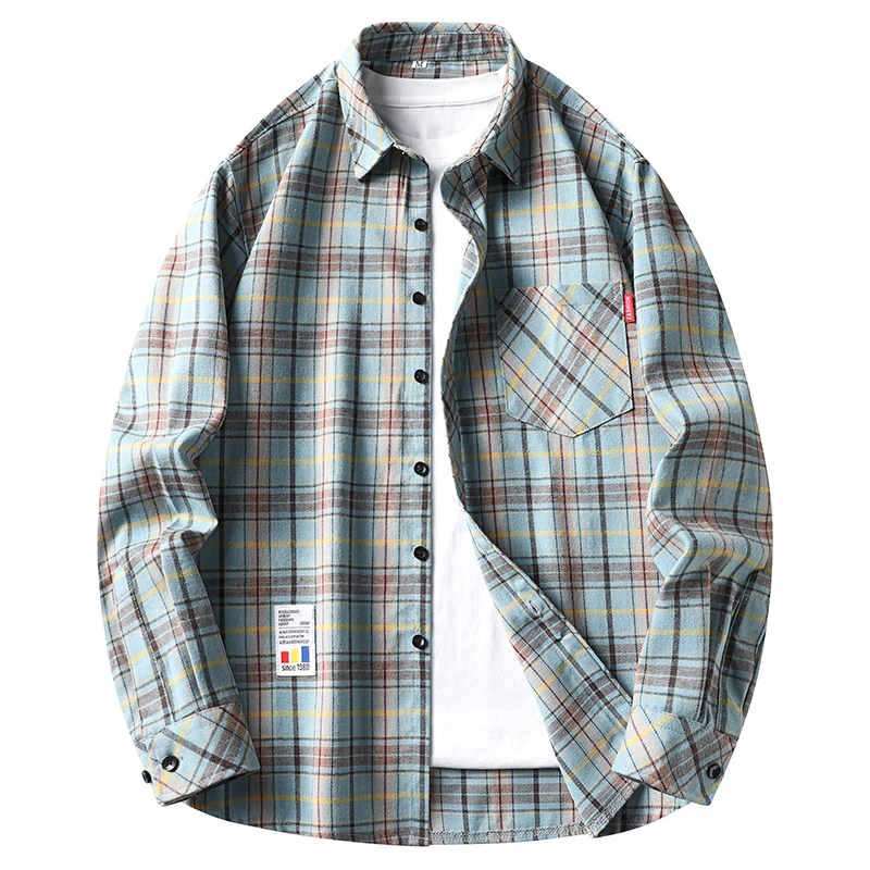 Mens Casual Plaid Grid Flannel - огляд і ціна Flannel Shirt Lined