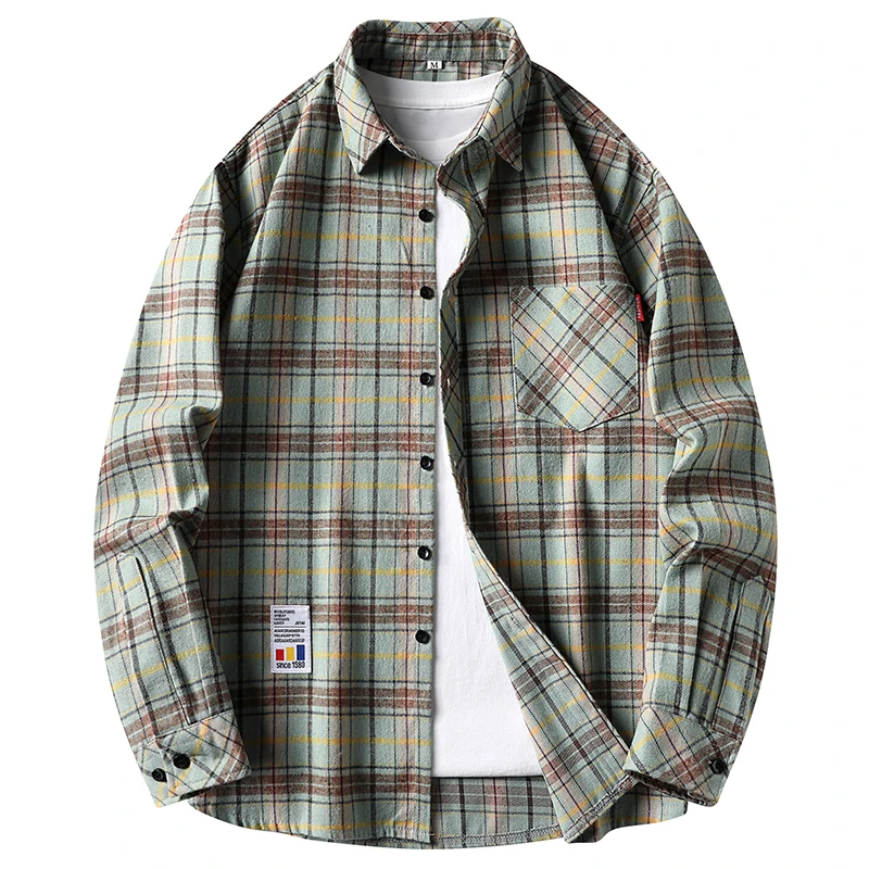 Mens Casual Plaid Grid Flannel - огляд і ціна Flannel Shirt Lined